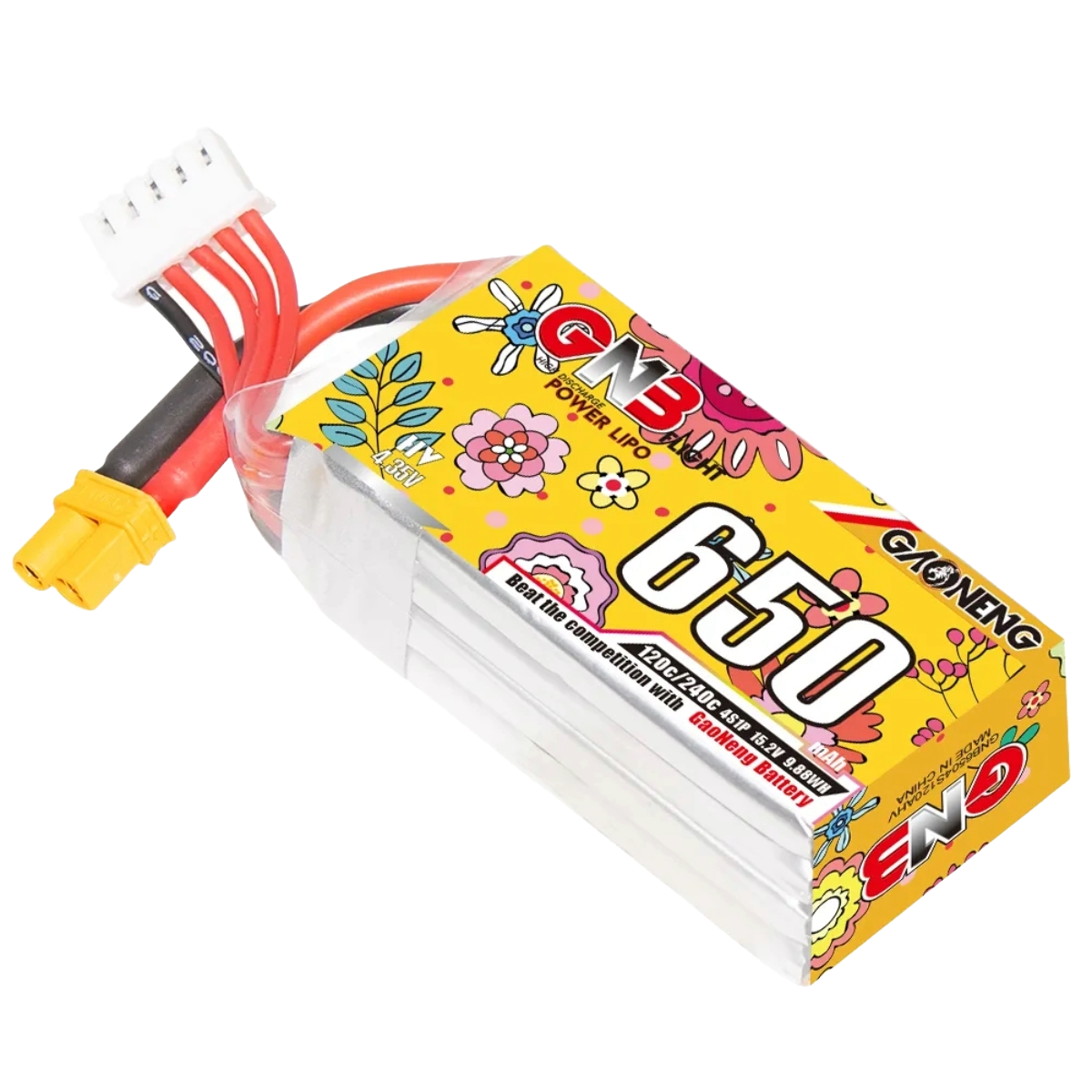 GNB 650MAH 4S 120C HV LIPO XT30