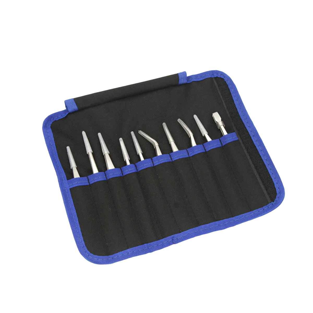 Ensemble de pinces antistatiques durcies en acier inoxydable de haute précision Sequre ST