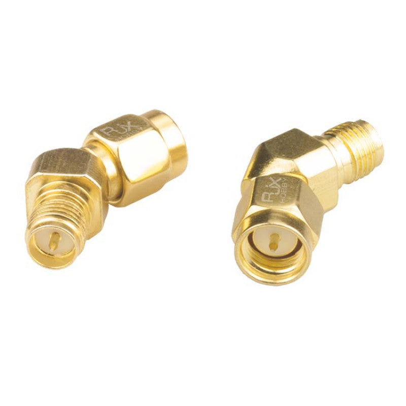 SMA Male to RP SMA Female 45 Degree Antenna Adapter