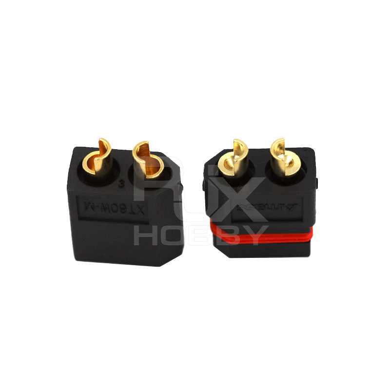 RJX Amass XT60W Waterproof Plug Gold-Plated Bullet Connectors (5-Pairs)