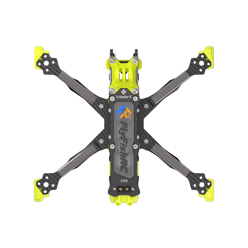 FlyFishRC Volador II VX5 O4 Pro FPV Freestyle T700 Frame Kit (Yellow)