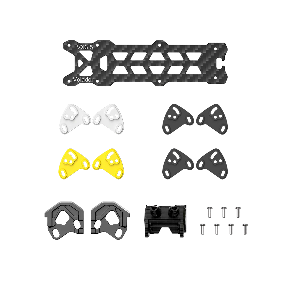 FlyfishRC Volador VX3.5 Frame O4 Upgrade Part Kits (Black)