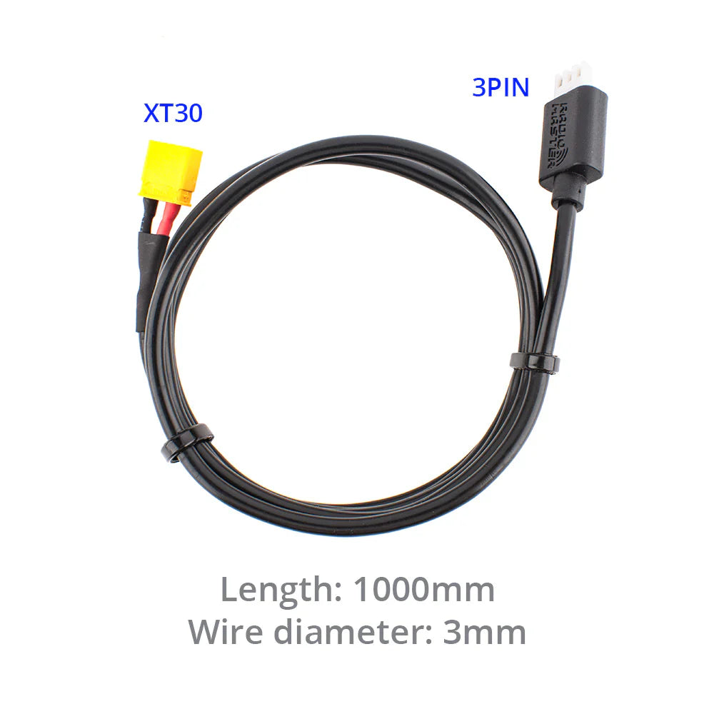 XT30 to 3Pin JST Cable for Zorro Radio - DroneDynamics.ca