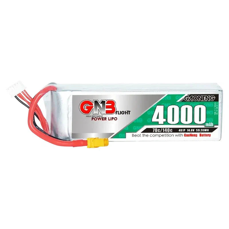 GAONENG GNB 4S 14.8V 4000mAh 70C LiPo Battery XT60