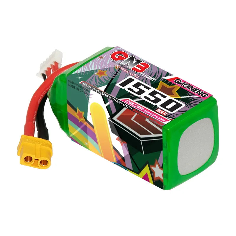 GNB 4S 14.8V 1550mAh 120C XT60 LiPo Battery