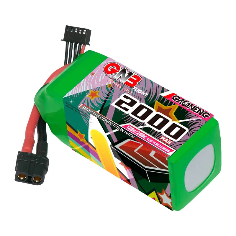 GNB 4S 14.8V 2000mAh 120C XT60 LiPo Battery