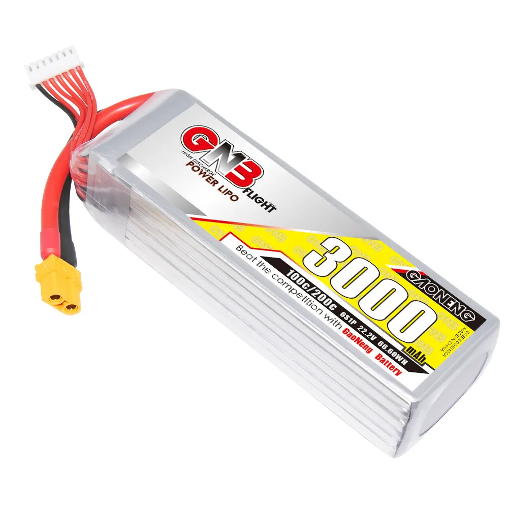 GNB 6S 22.2V 3000mAh 100C LiPo Battery XT60