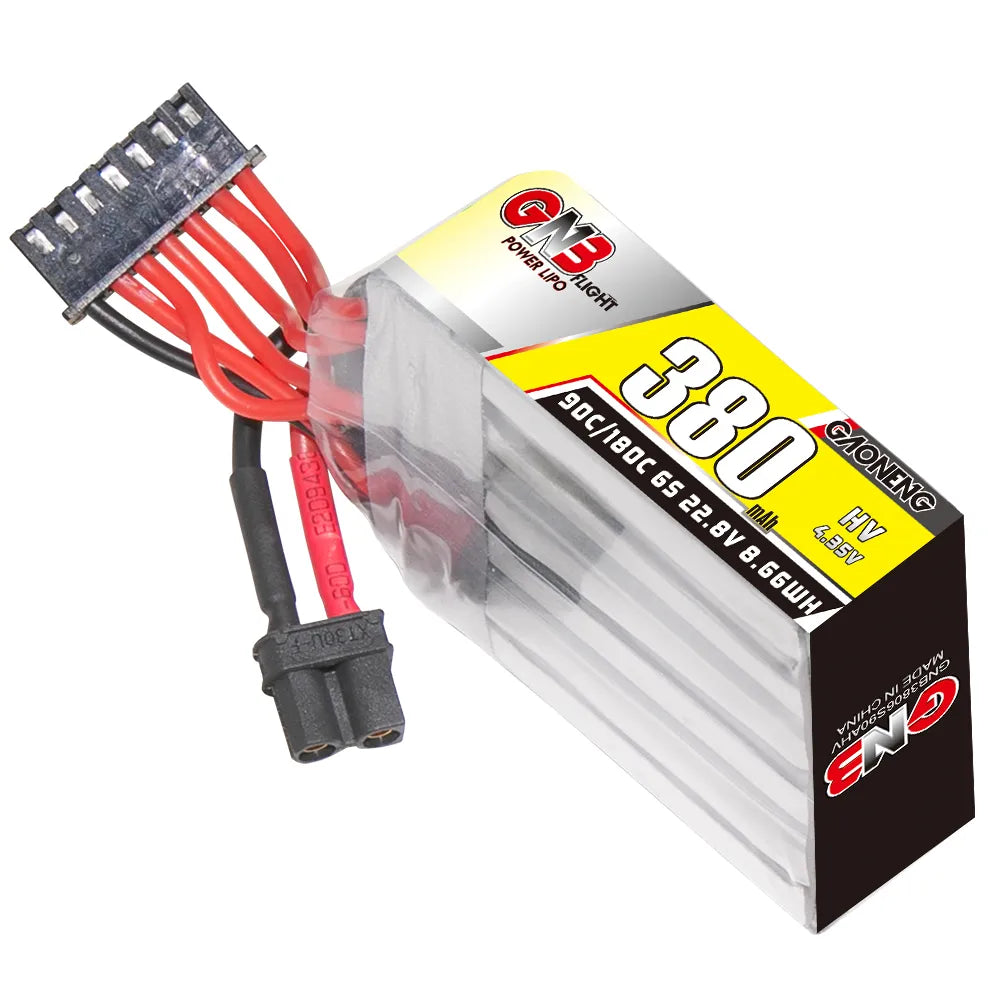 GNB LiHV 6S 22.8V 380mAh 90C XT30 LiPo Battery