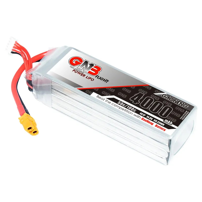 GNB 4S 14.8V 4000mAh 50C LiPo Battery XT60