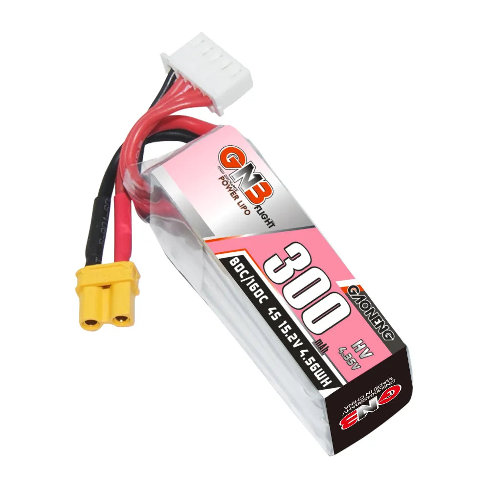 GNB LiHV 4S 15.2V 300mAh 80C XT30 LiPo Battery