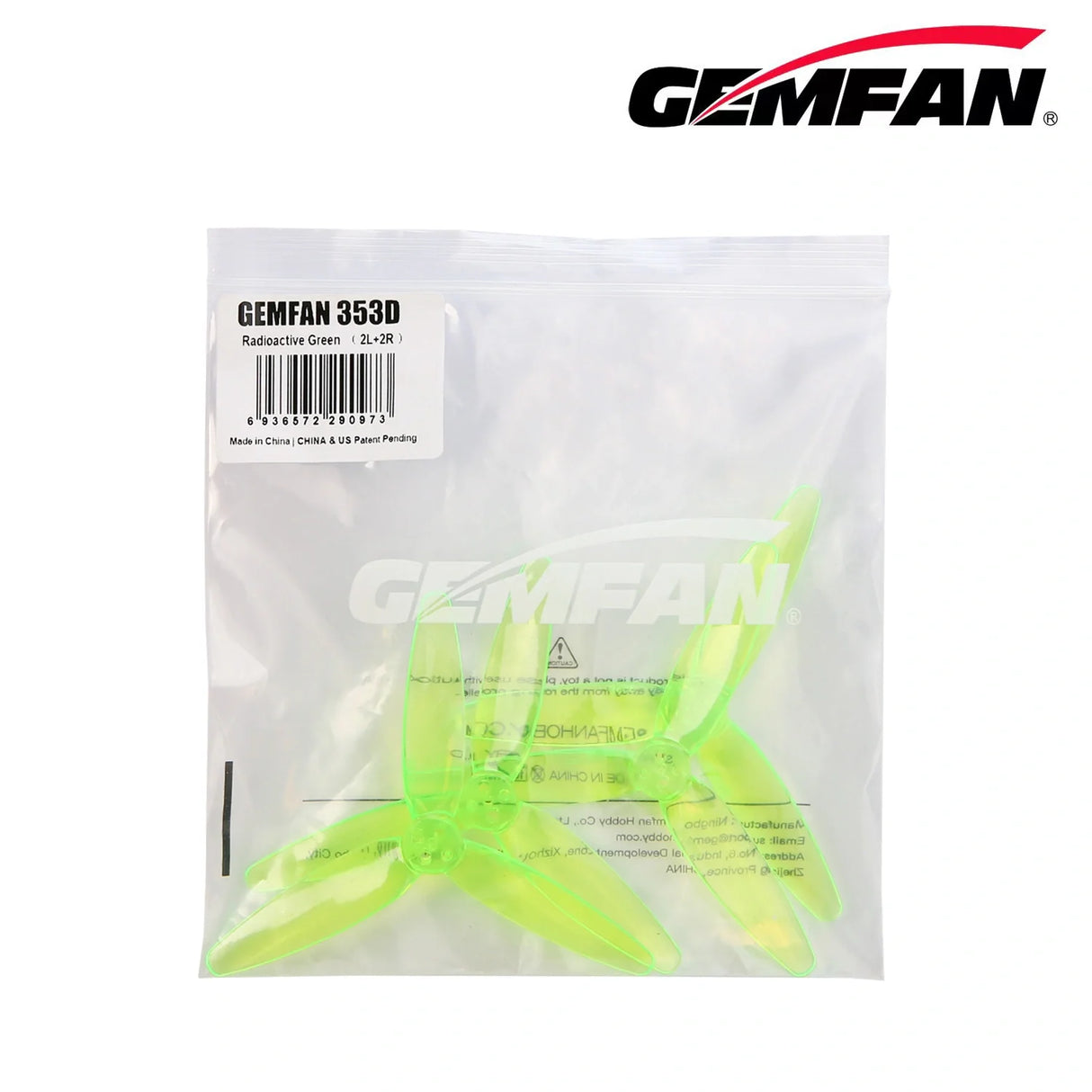 Gemfan 353D 3D 3.5" Propellers (4-Pack)