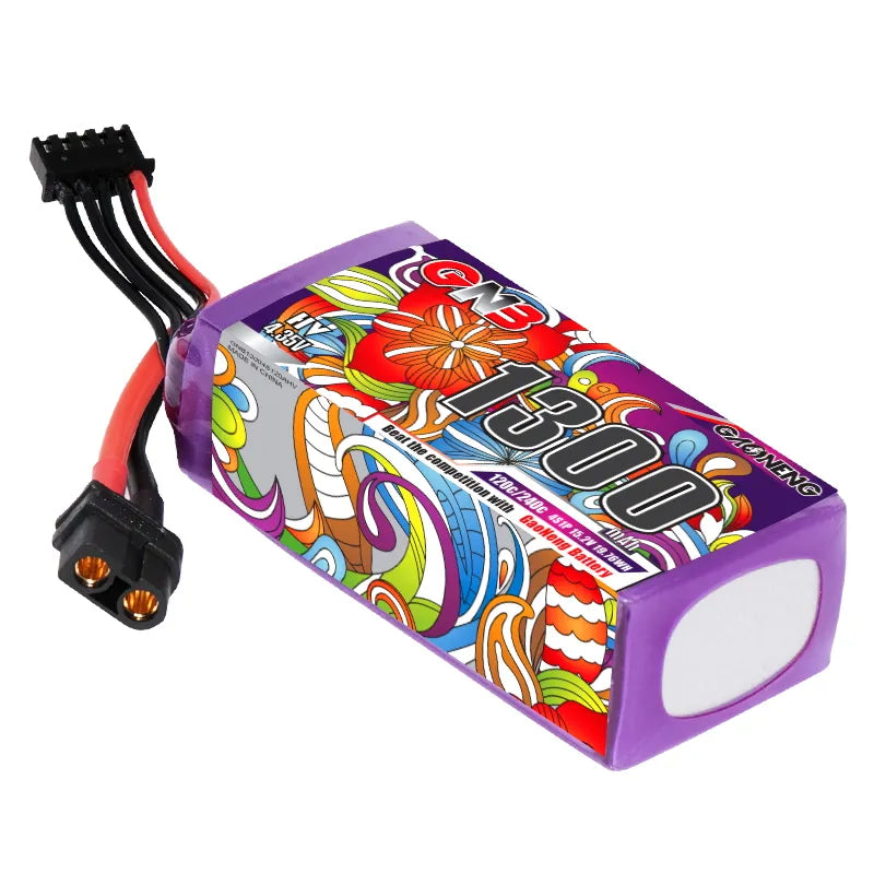 GNB LiHV 4S 15.2V 1300mAh 120C XT60 LiPo Battery