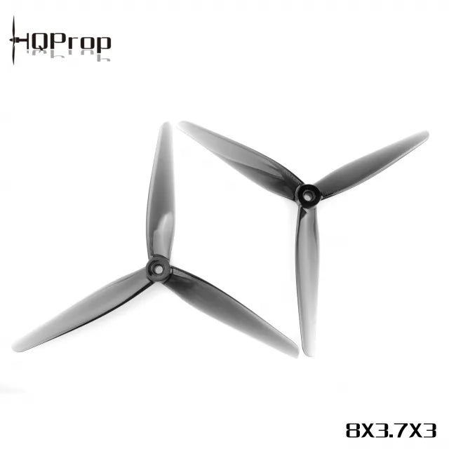 HQProp 8X3.7X3 Grey (1CW+1CCW) Poly Carbonate