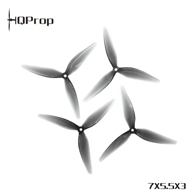 HQProp 7X5.5X3 Grey (2CW+2CCW)-Poly Carbonate