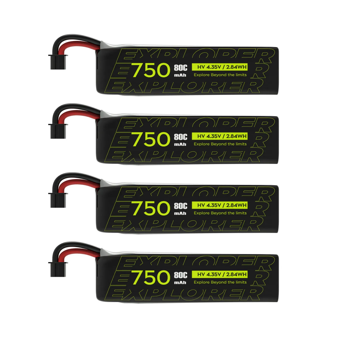 Flywoo Explorer 1S 750mAh HV V2 A30 Plug (4-Pack)