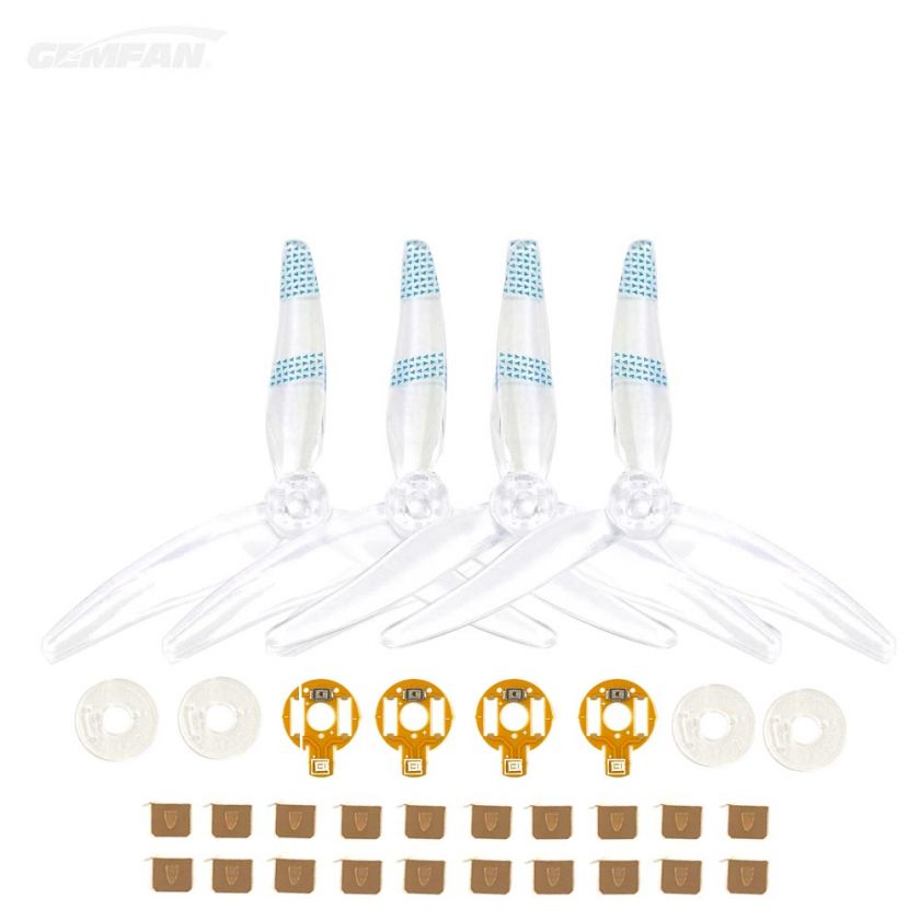 Moonlight LED props 5" 2CW 2CCW Blue