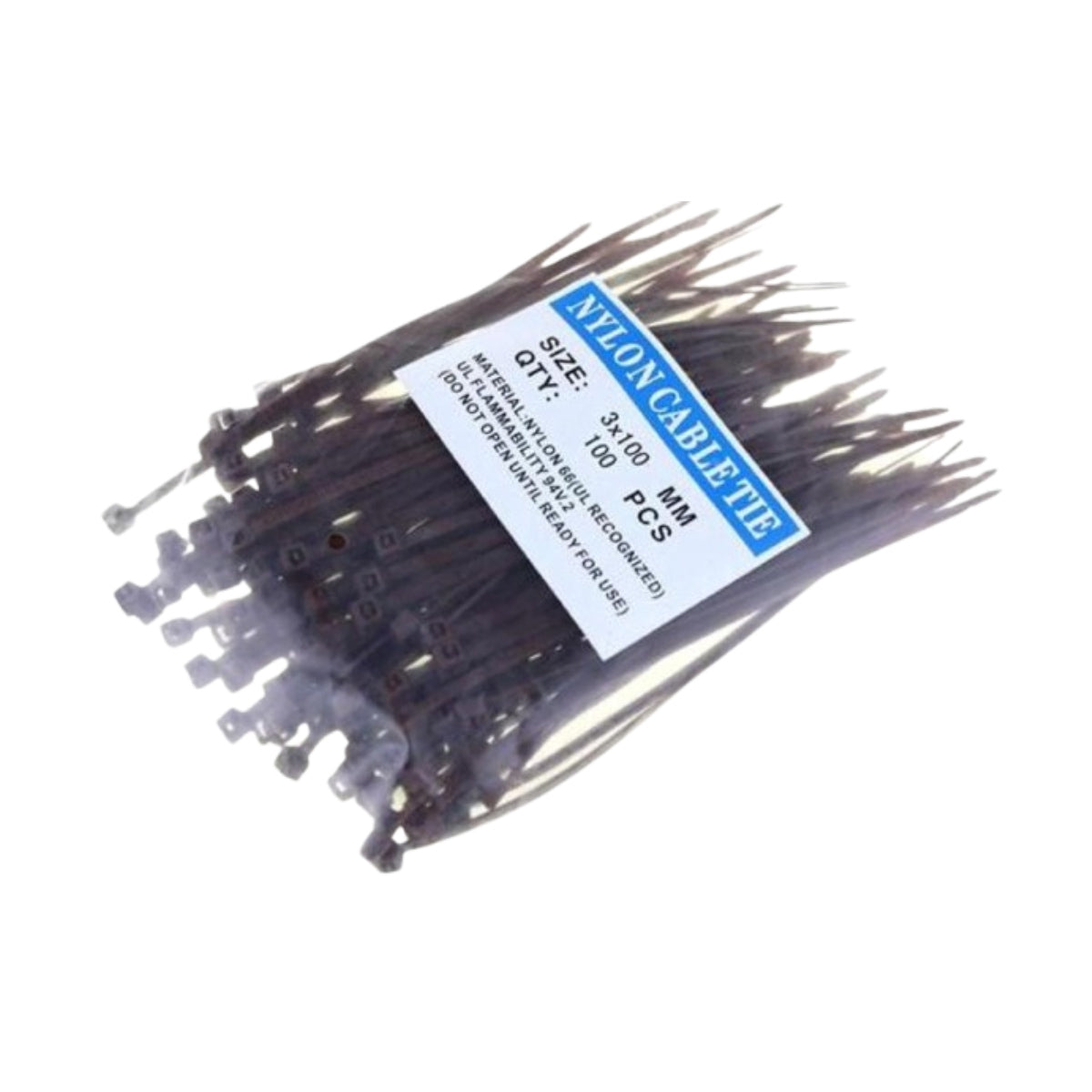 Nylon Cable Tie 3x100mm (100 Pieces)