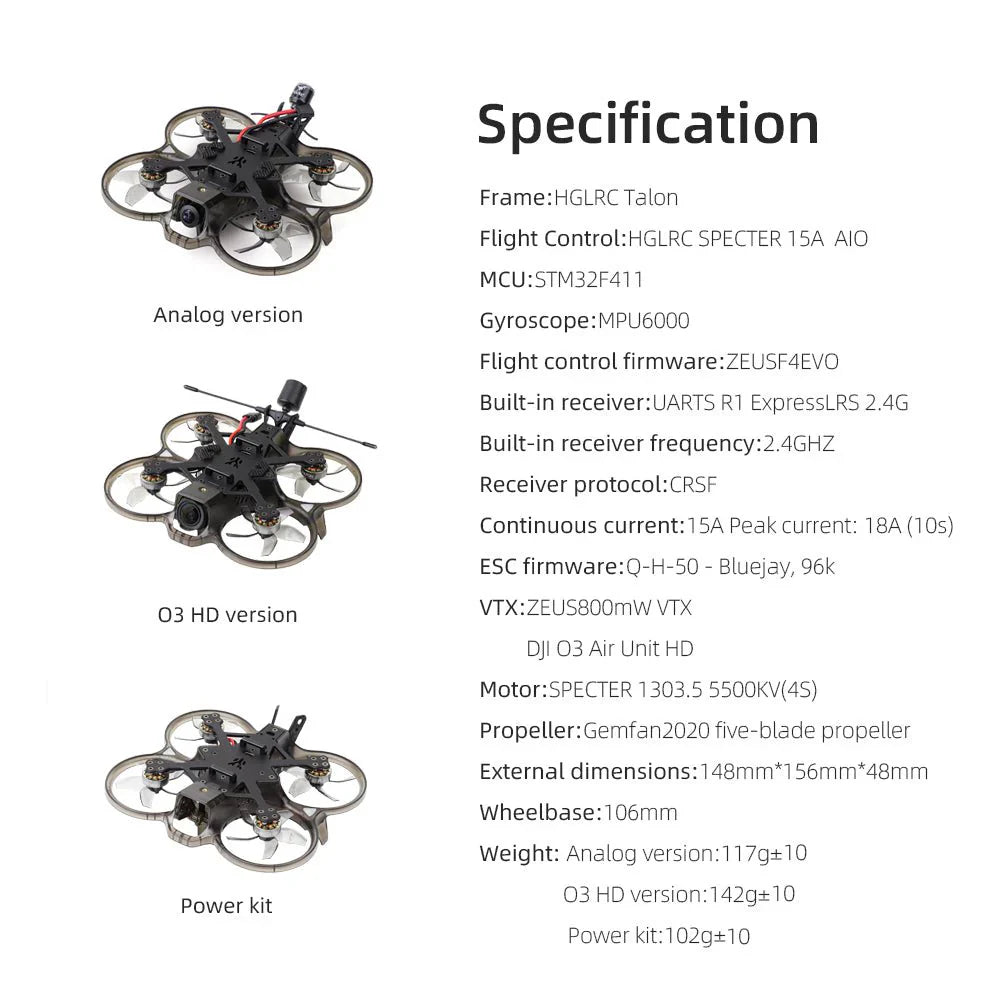 HGLRC Talon 2" Cinewhoop