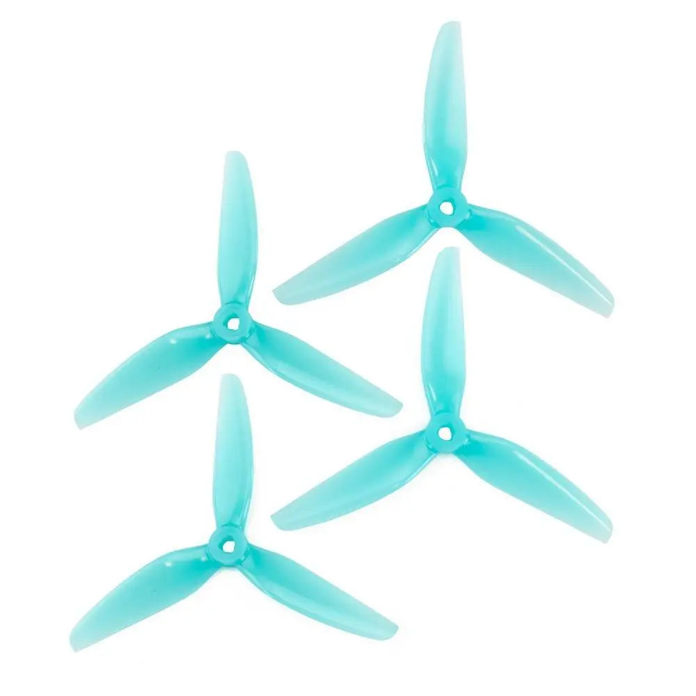 HQProp DP 5.5X3.5X3 PC Propeller (Set of 4 - Light Blue)