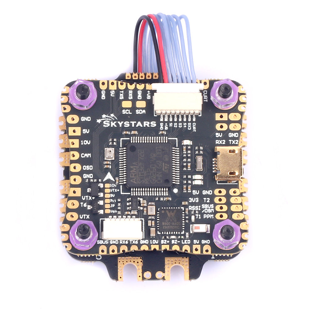 Skystars F7 WIFI+KO45 Blheli_32 Fly Stack 30x30 - DroneDynamics.ca