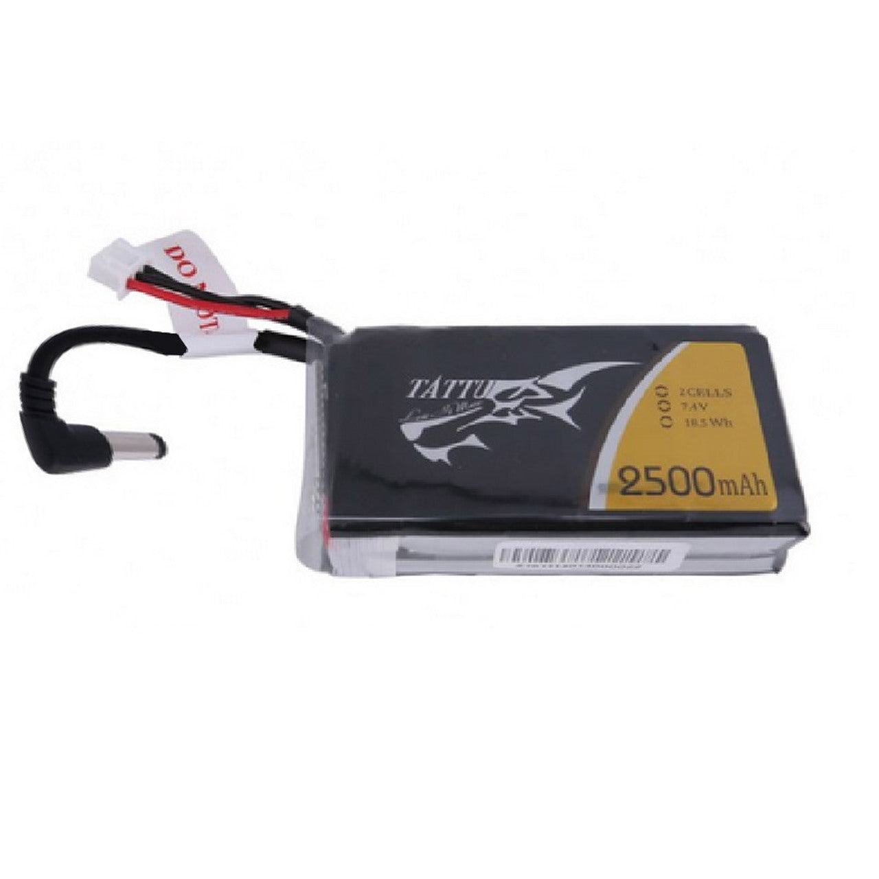 Tattu 2500mAh 2S1P Fatshark Goggles Lipo Battery Pack with DC5.5mm Plug - DroneDynamics.ca