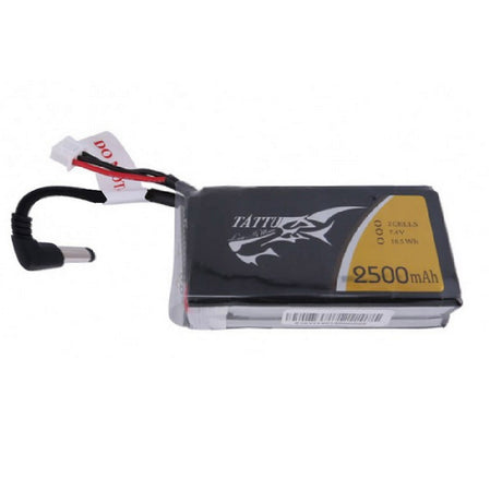Tattu 2500mAh 2S1P Fatshark Goggles Lipo Battery Pack with DC5.5mm Plug - DroneDynamics.ca