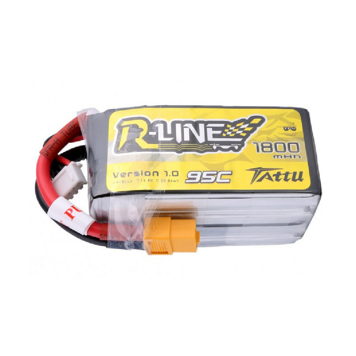 Tattu R-Line 1800mah 4S 95C FPV Lipo Battery with XT60 Plug - DroneDynamics.ca