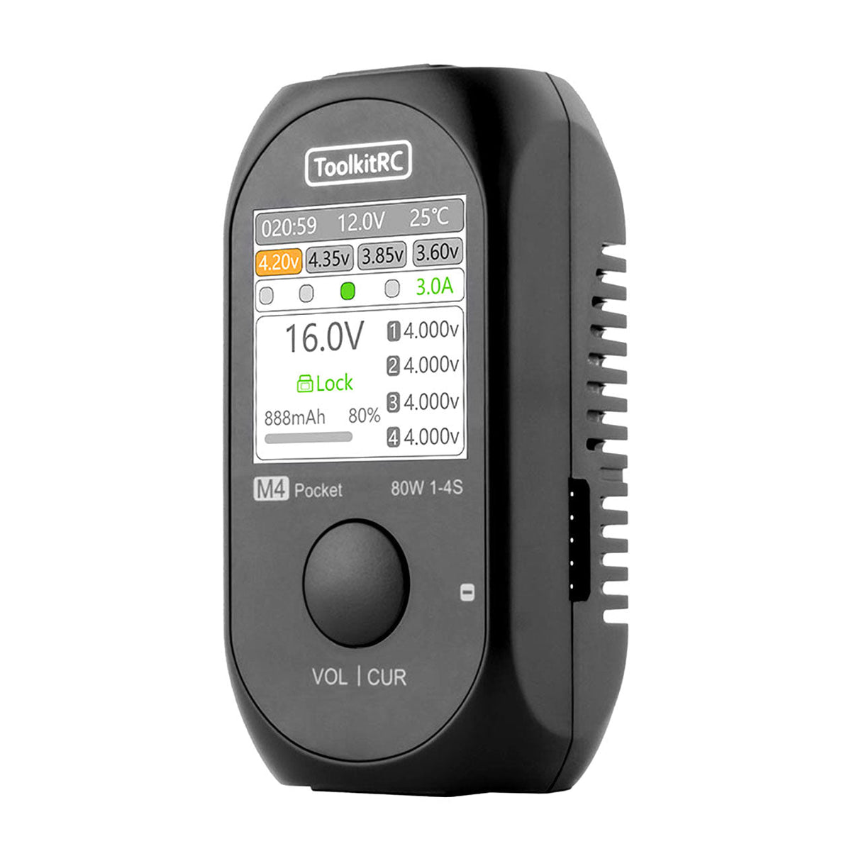 ToolkitRC M4 Pocket Balance Charger 1-4s Battery Support