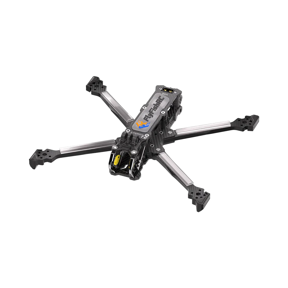 Volador II VX6 O4 FPV Freestyle T700 Frame Kit Black