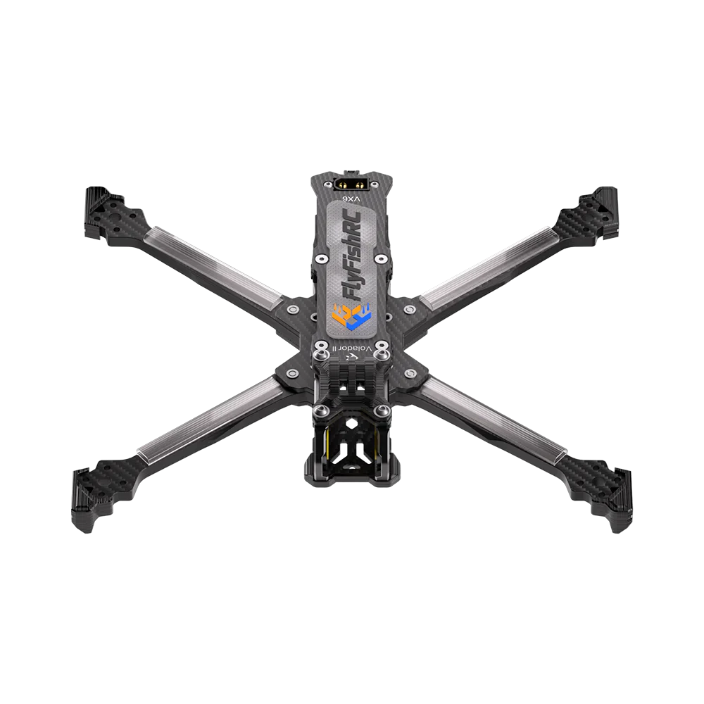 Volador II VX6 O4 FPV Freestyle T700 Frame Kit Black
