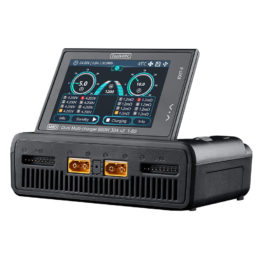 ToolkitRC M8D 1600W Dual Channel DC Charger – EpicFPV
