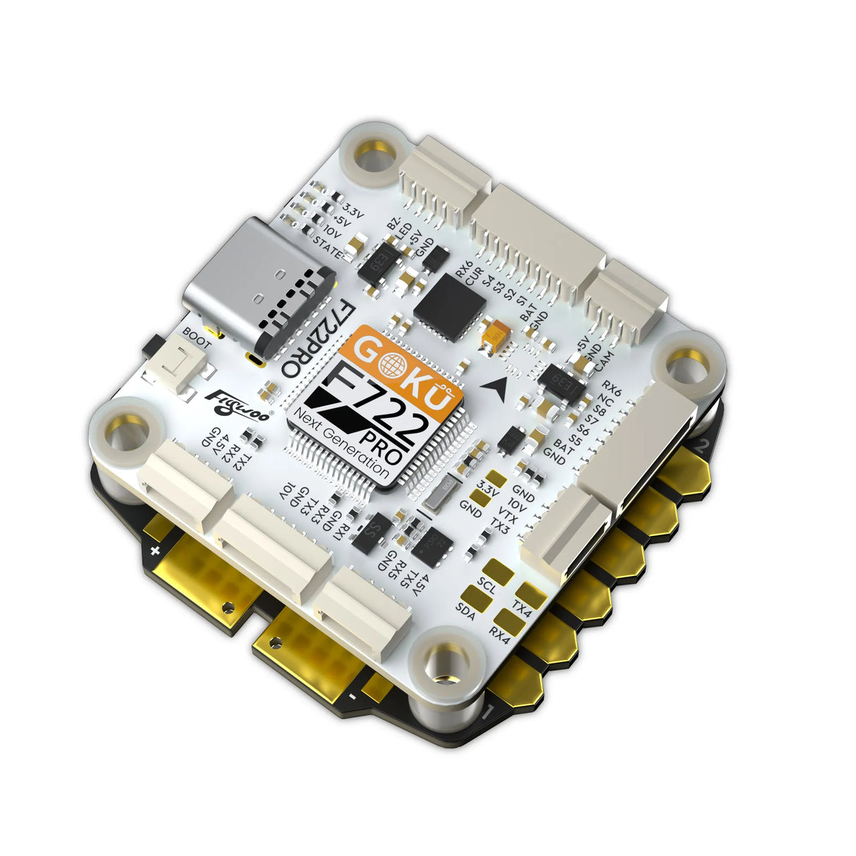 Flywoo GOKU F722 Pro V2 55A AM32 32Bit 128K 30X30 Stack (O4/O4 Pro Plug N Play)