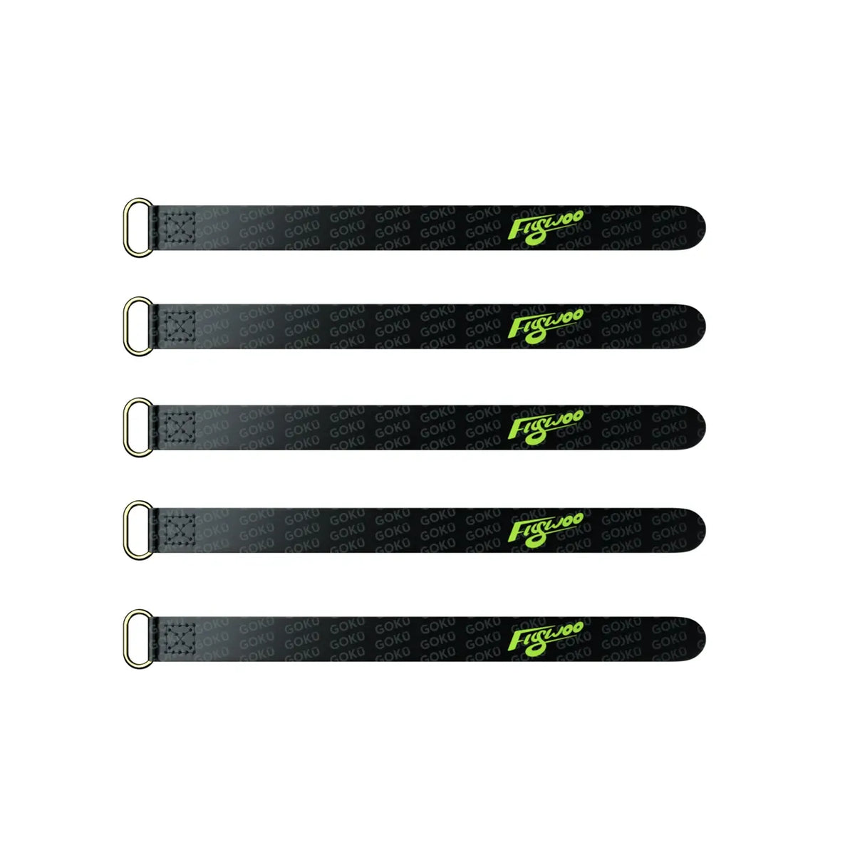 Flywoo 10x130mm Golden Buckle Battery Strap (5-Pack)