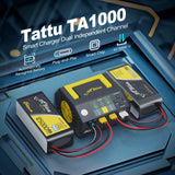 Tattu TA1000 G-Tech Dual-Channel Charger 25A*2 1000W For 1S-7S Drone Battery - DroneDynamics.ca