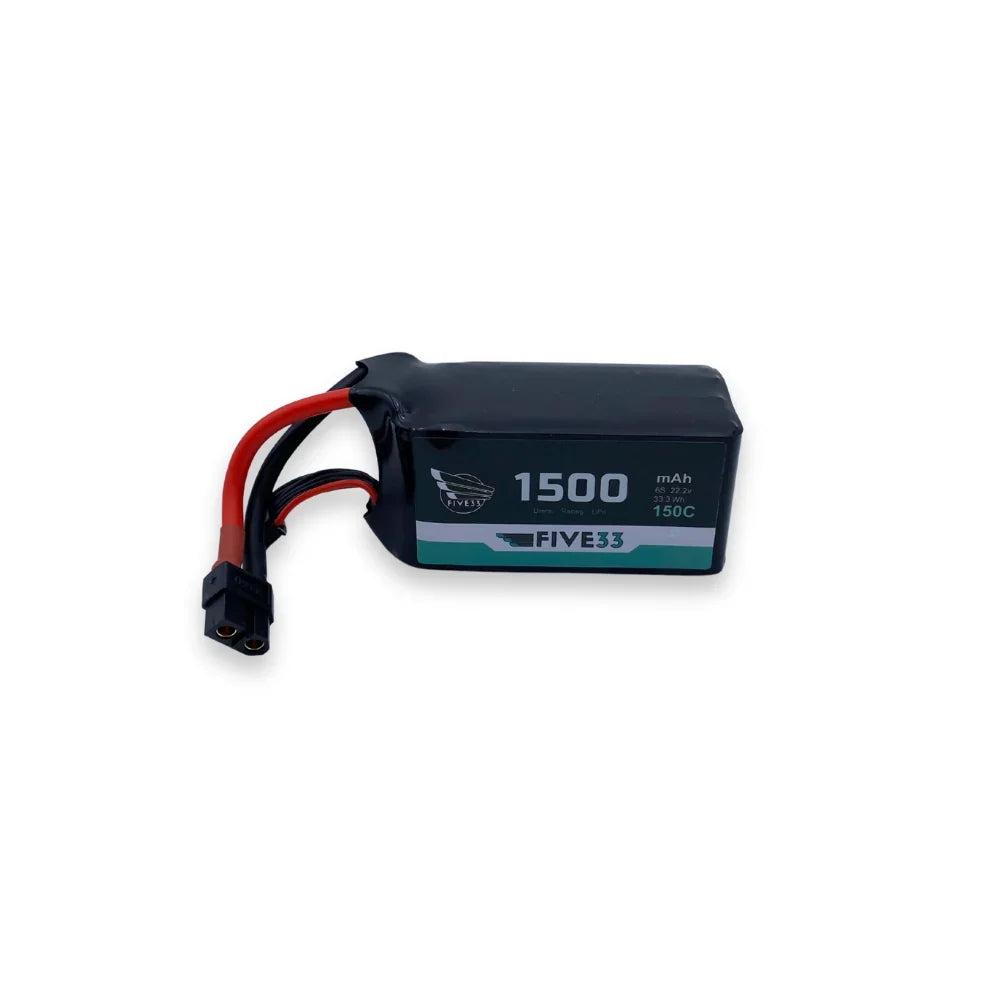 Five33 Budget Lipo 1500mAh 6S (4 Pack Bundle)