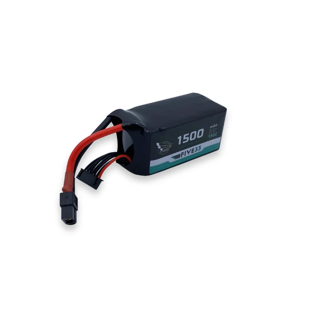 Five33 Budget Lipo 1500mAh 6S (4 Pack Bundle)