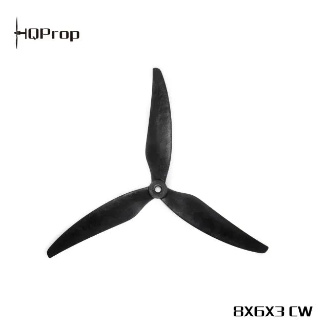 HQ MacroQuad Prop 8X6X3(1CW+CCW) Black-Glass Fiber Reinforced Nylon