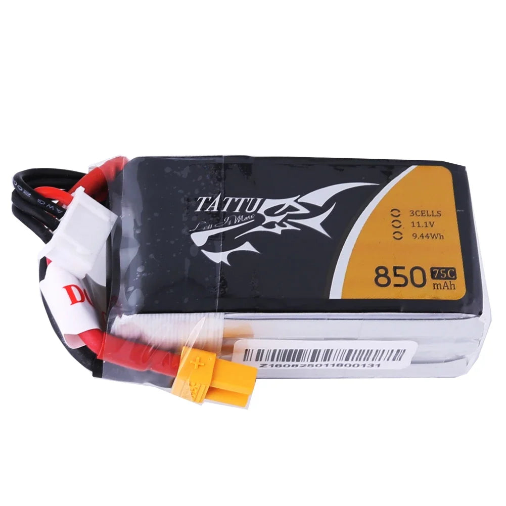 Tattu 850mAh 3S 75C 11.1V Lipo Battery