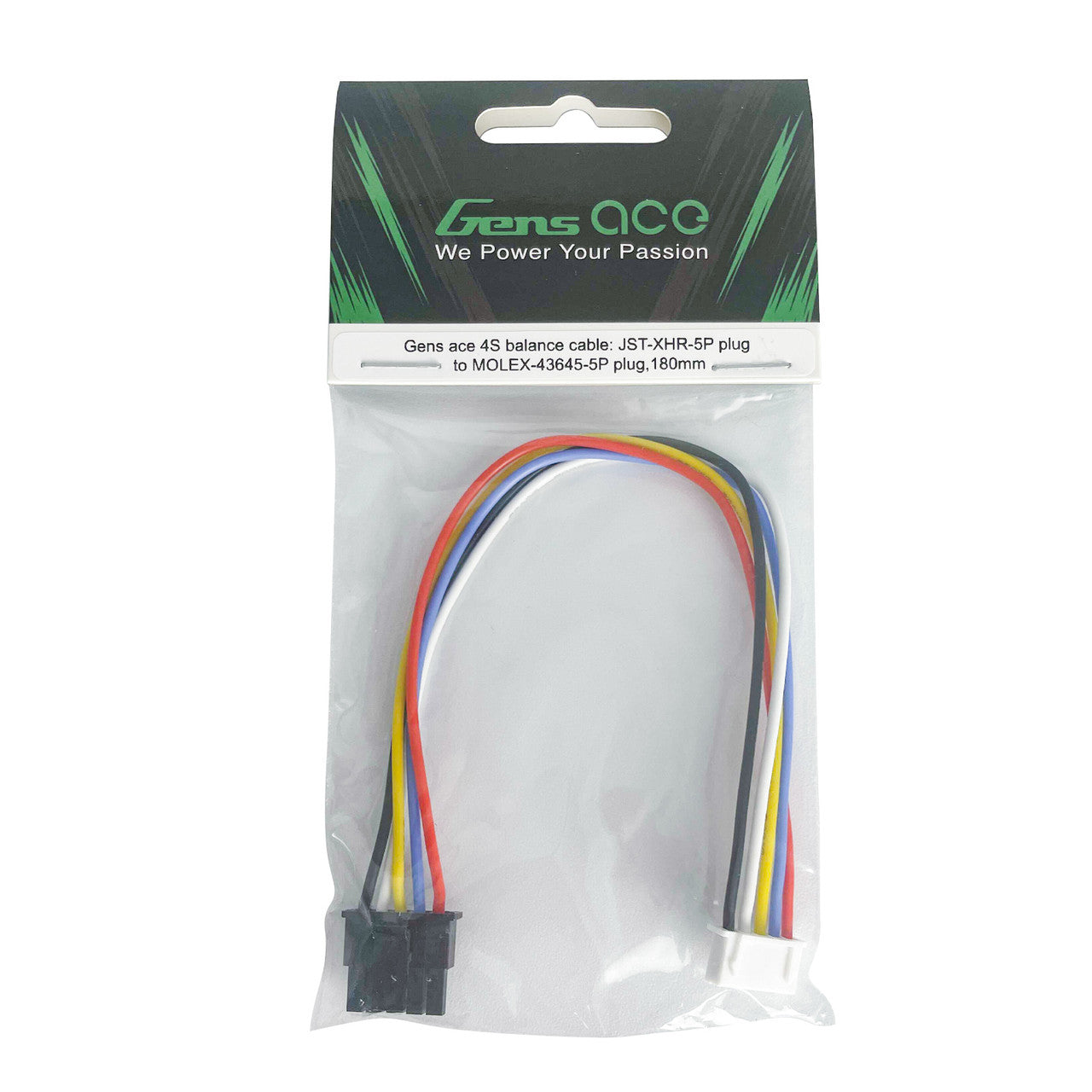 Tattu JST-XHR-5P to MOLEX-43645-5P, 180mm 4s Balance Cable – EpicFPV