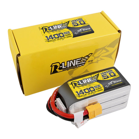 TATTU R-LINE V5.0 1400MAH 6S 150C LIPO XT60 - DroneDynamics.ca