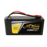 Tattu Plus 6s 22000mAh 25C 22.2V Lipo Smart Battery Pack with AS150+XT150 Plug