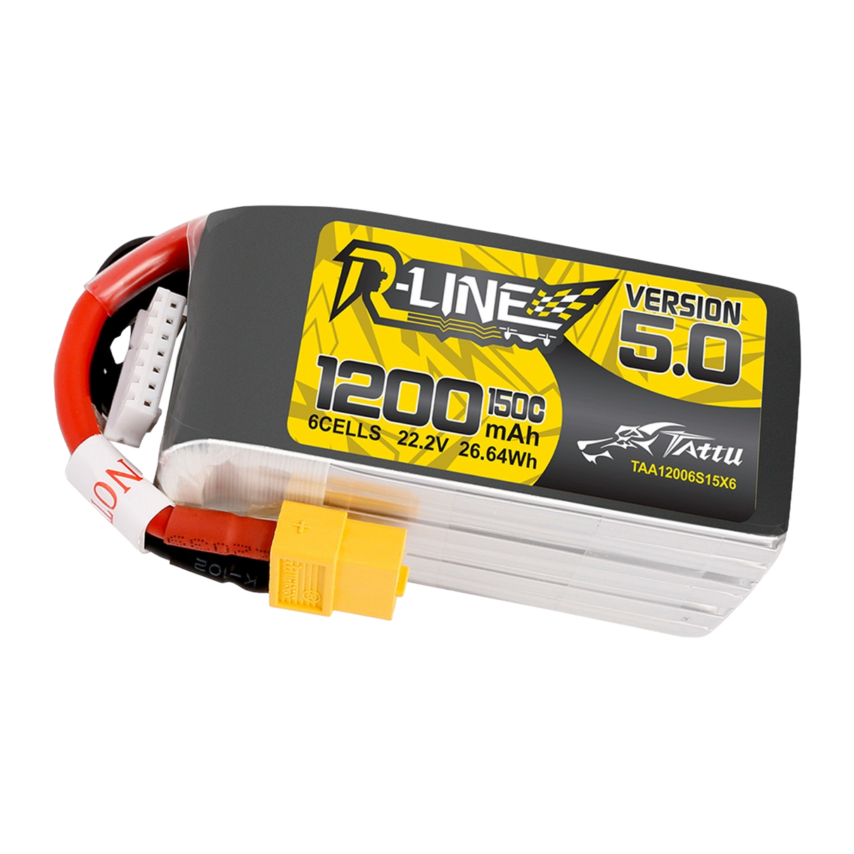 Tattu R-LINE Version V5.0 1200MAH 6S 150C LipoXT60