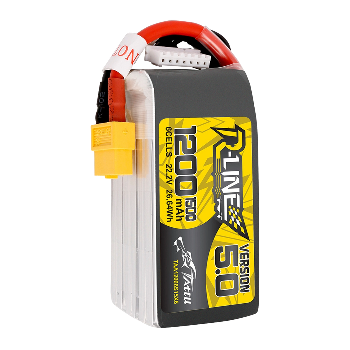 Tattu R-LINE Version V5.0 1200MAH 6S 150C Lipo XT60