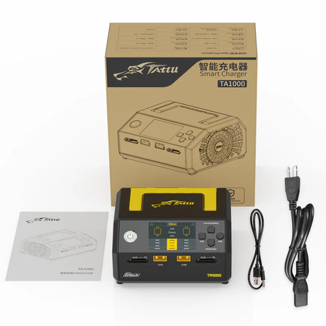 Tattu TA1000 G-Tech Dual-Channel Charger 25A*2 1000W For 1S-7S Drone Battery - DroneDynamics.ca