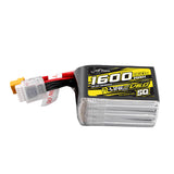 Tattu R-Line Version 6.0 1600mAh 160C 6S 22.2V SQ Lipo Battery Pack with XT60 Plug