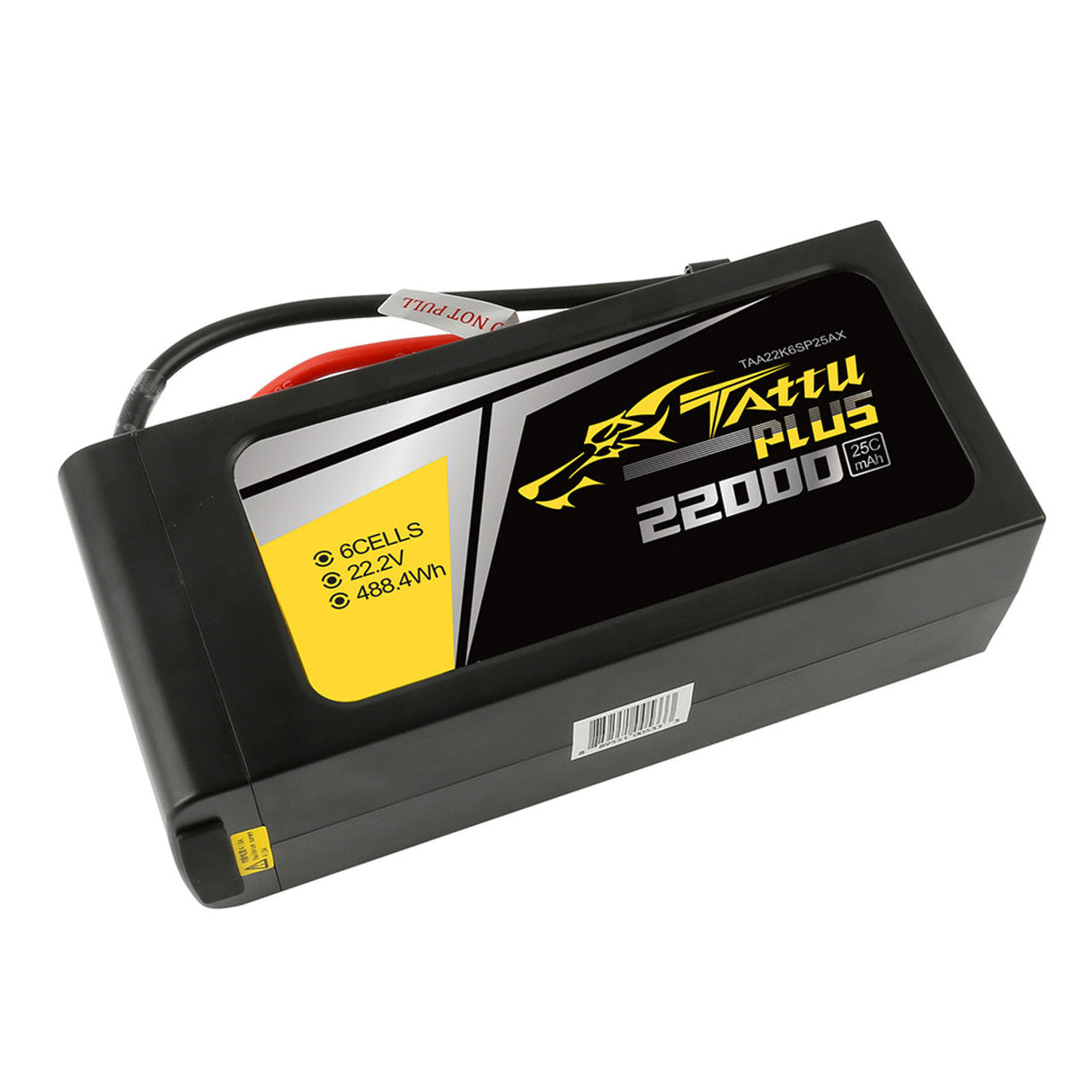 Tattu Plus 6s 22000mAh 25C 22.2V Lipo Smart Battery Pack with AS150+XT150 Plug