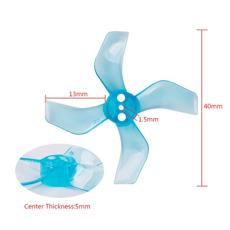 GEMFAN 1636 Propeller-Transparent- 4 pairs - DroneDynamics.ca