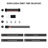 GOKU G55M 32BIT 128K 3-6S 55A ESC AM32 (30.5x30.5)