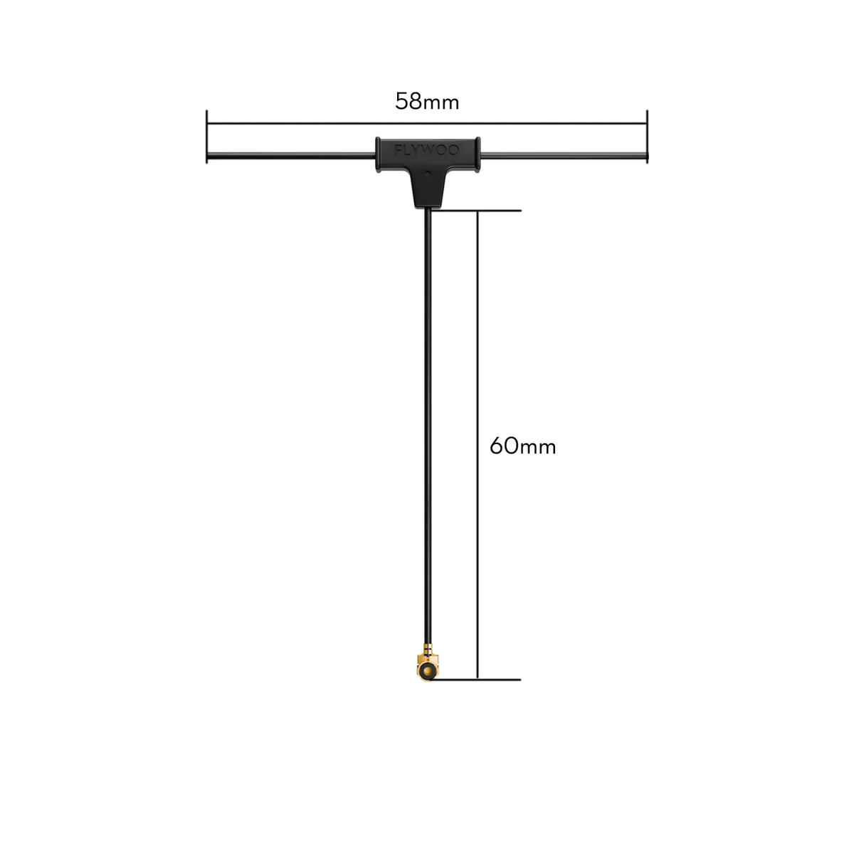 Flywoo ELRS 2.4g Minimortal PCB T Antenna UFL (60mm)