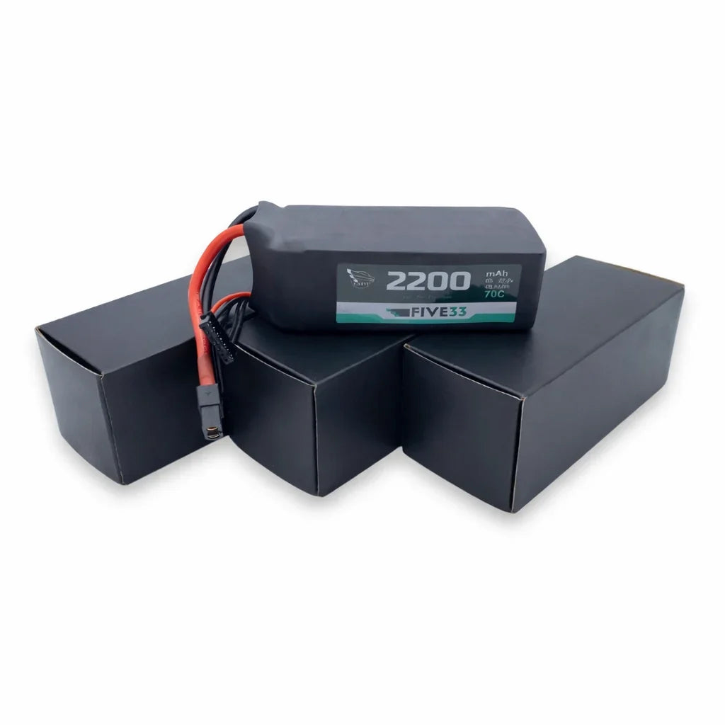 Five33 Budget Pro Spec Lipo 2200 mAh 6S (4 Pack Bundle)